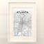 Carte de la ville d'Atlanta - impression panoramique sur papier-2132134705