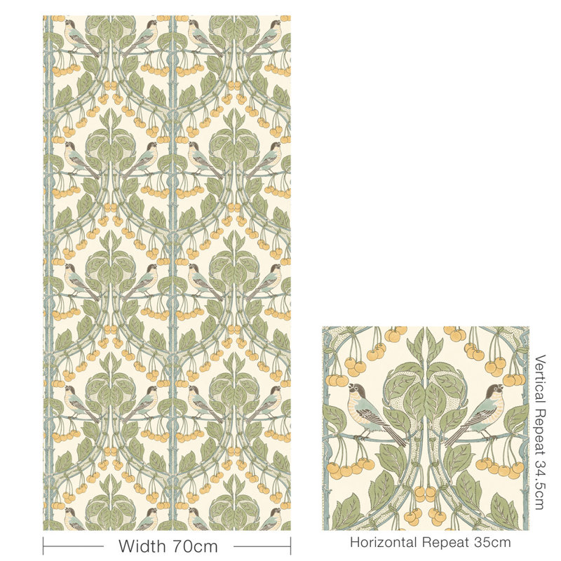 2'9" L x 27.58" W Wallpaper Roll, Aqua