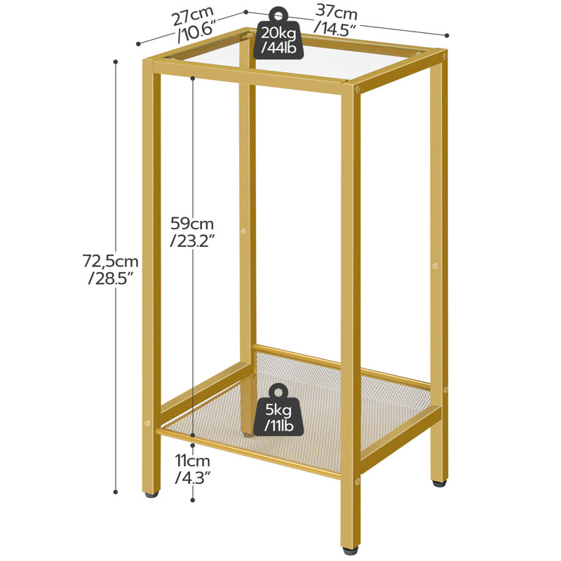 28.5" H Tall Side Table