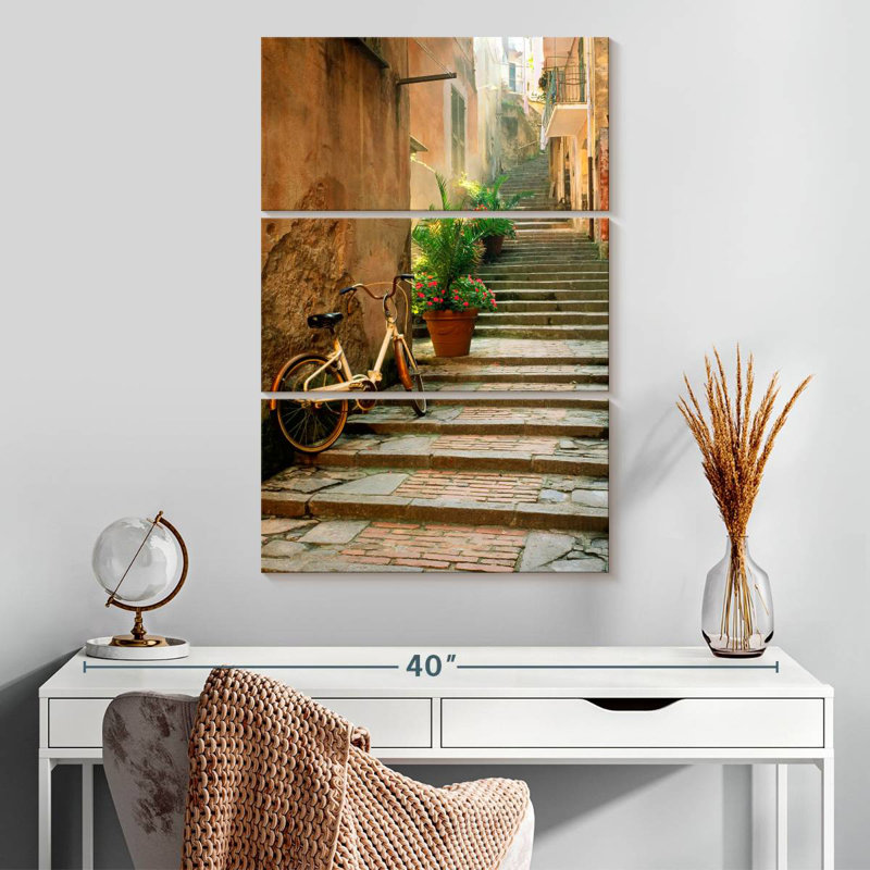 Sireci Cinque Terre Steps, 32" H x 20" W