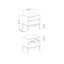 Craigarogan 53.6cm W Manufactured Wood Bedside Table-71062531
