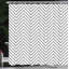 Rideau de douche simple à motif décoration minimaliste à triangle géométrique zig zag Karyn-21845583-94820912