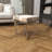 Leather Cowhide Accent Stool with Stainless Steel Base