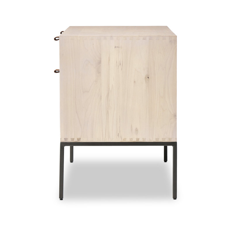 Trey 4 - Drawer Solid Wood File Cabinet, Whitewash