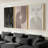 3 Piece Framed 3D Textured Abstract Arch Wall Art Set-261990020-261990021