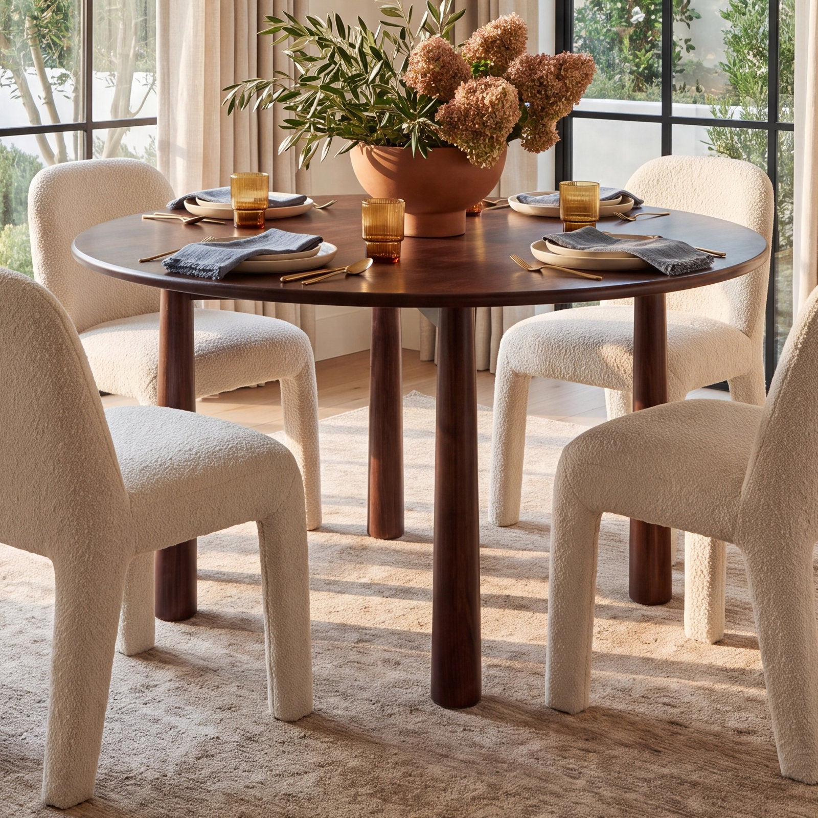 52" Acacia Dining Table