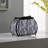 11.75" In Zebra Animal Print Purse W/ Black Faux Handle Table Lamp