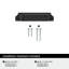 Haven 3 inch or 3-3/4 inch (76mm or 96mm) Centre-to-Centre Matte Black Cabinet Cup Pull - 10 Pack-111778796-111778797