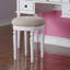 Ensemble de meuble-lavabo de chambre à coucher contemporain avec tiroir et tabouret pliable-565015579
