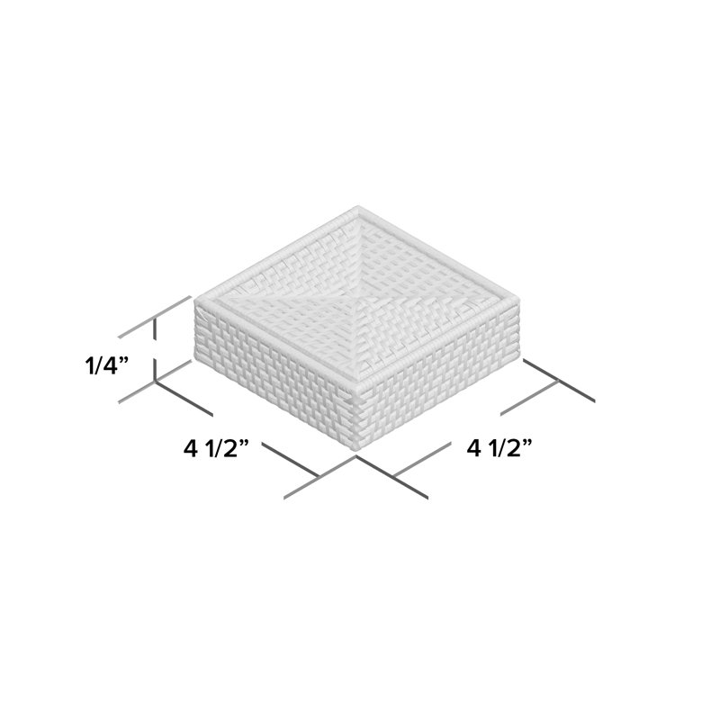 Bavan Square 4 Piece Coaster Set With Holder
