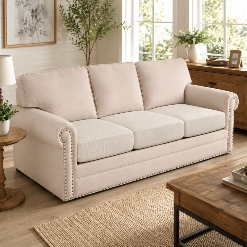 Ensemble de 3 housses de coussin en jacquard extensible