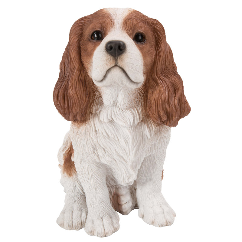 King Charles Spaniel Sitting Statue