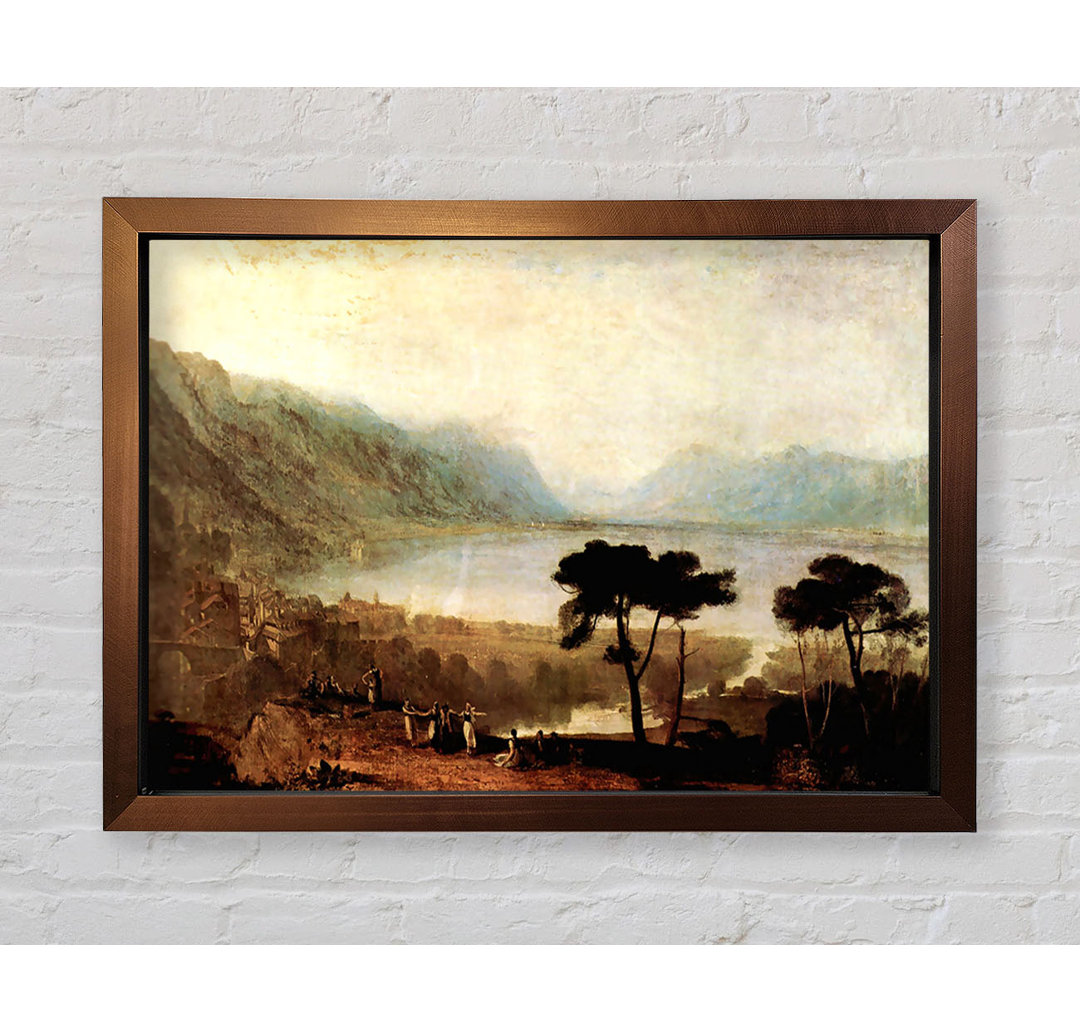 Genfer See in Montreux von Joseph Mallord Turner - Einzelne Bilderrahmen Kunstdrucke