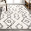 Tapis blanc / gris à poils longs Kips Bay-1136719212