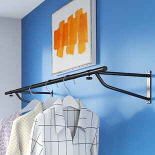 2 Pack Wardrobe Rail Extendable, Wardrobe Rail 42-70cm, Hanging Rails for  Clothes, Wardrobe, Shower, Kitchen, Windows with End Sockets, Screws :  : Home & Kitchen