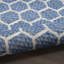 Tapis intérieur / extérieur à motif géométrique réversible bleu Canete-2049280704
