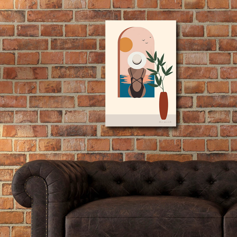 Art mural en verre épique «Luxe Traveller 3» par Omar Escalante, H 24 po x l 16 po x P 0,2 po
