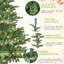 Arbre de Noël illuminé 7 pi avec 400 lumières DEL blanc chaud, 941 pointes PE + PVC, aspect réaliste en couches, base en bois unique - arbre de Noël artificiel complet pour la décoration intérieure-2104309545