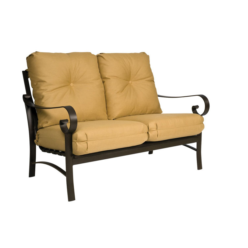 Love Seat, Oyster, Linen Stone