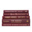 Modern Merlot Book Stack, S/5