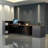 L-Shaped Reception Desk with Lockable Drawers, Computer Desk, and Storage Shelves/Front Desk-1932690576-1932690577