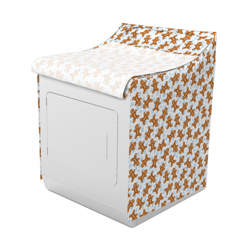 Traditional Christmas Cookie Pattern Tile Washing Machine Cover