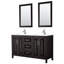 Daria 72" Double Bathroom Vanity Set with Mirror-388993189-388993179-361335279