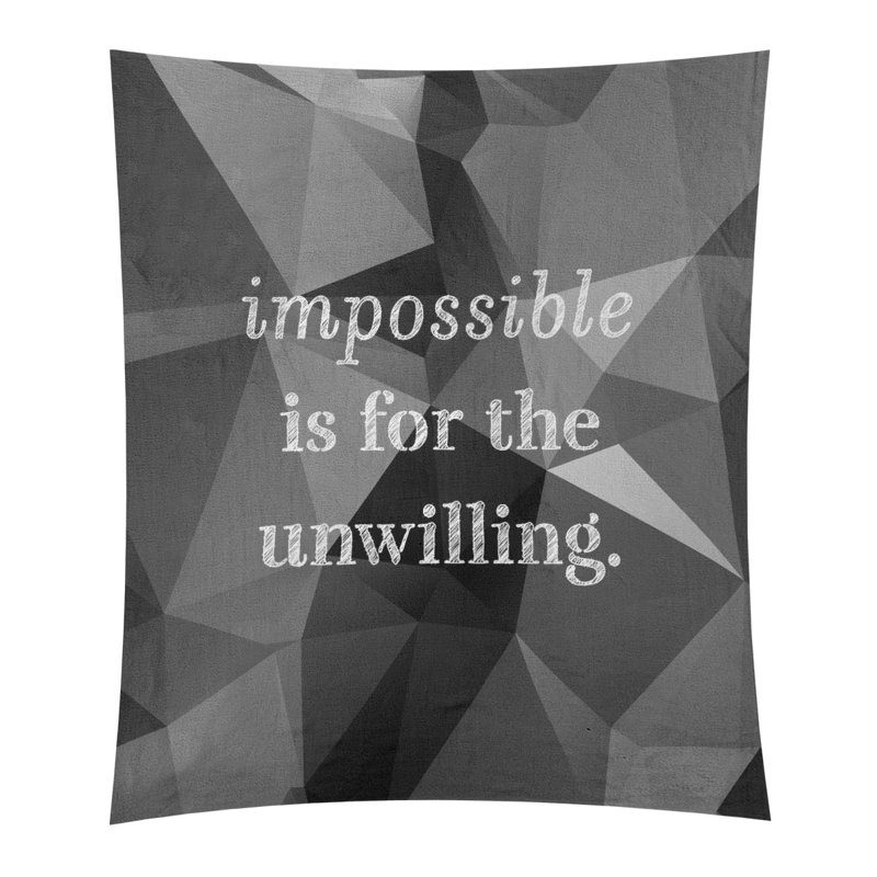 Tapisserie quote-en polyester en faux gemme, H 60 po x l 51 po, Onyx