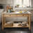 Zoey 56.5" Wooden Kitchen Island with Drawers & Open Storage Shelves-129745387
