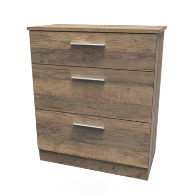 Bhaga 3 Drawer Deep Chest (Ready Assembled)