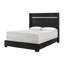 Grand lit tapissier contemporain 1pc