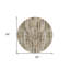Tapis rond 8 po Taupe