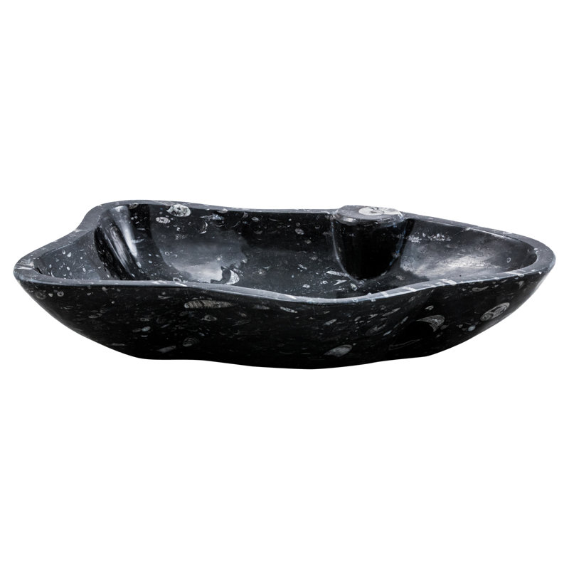 Ivy Bronx Charity 730mm L x 520mm W Polished Black Stone Specialty Sink