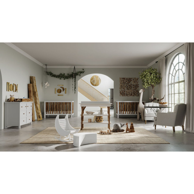 Milk Street Baby Branch Convertible Crib (Stone Grey), Gray
