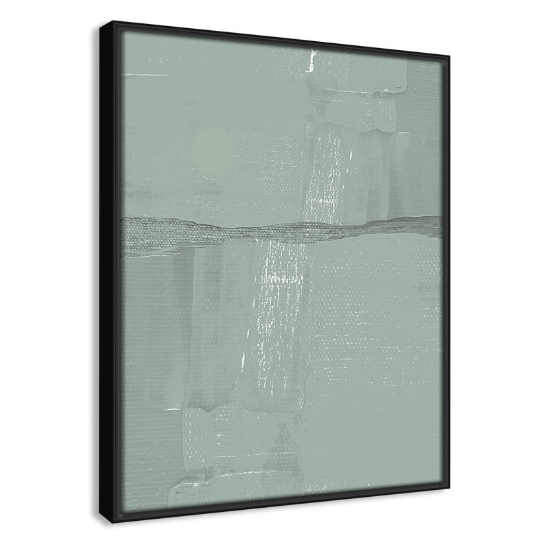 Attica - Toile à cadre flottant, Noir, H 15,5 po x l 12,5 po x P 2 po