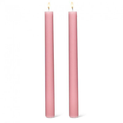Ensemble de 2 chandelles coniques striées