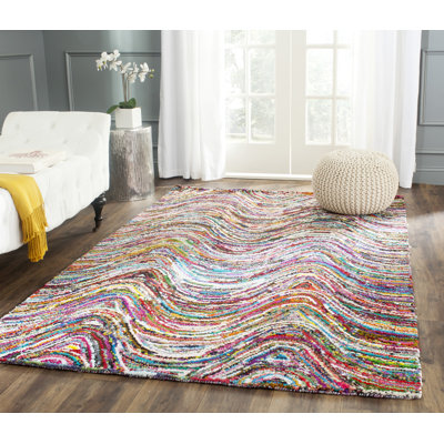 Anaheim Hand Tufted Cotton Abstract Rug