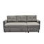 Canapé-lit modulaire convertible en forme de L, mobilier d'appoint élégant, canapé-lit escamotable pour petits espaces et salons-426864865
