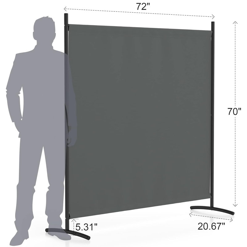 Diviseurs de pièce écrans de confidentialité cloisons de séparation murales à panneau simple pour la maison, l'école, le bureau, la chambre à coucher, l'église, le studio, la conférence, le dortoir