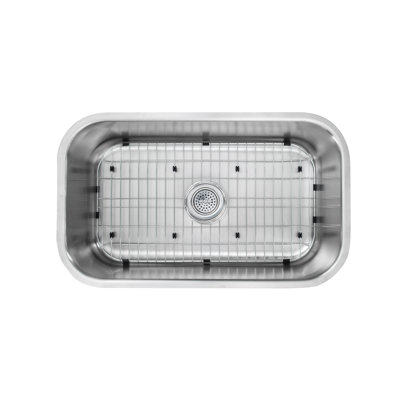 29.75'' L Single Bowl Stainless Steel Kitchen Sink