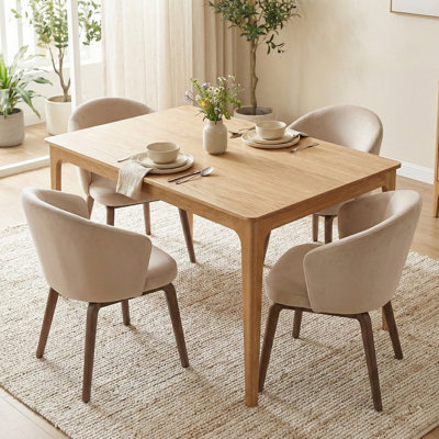 Bramble Rectangle Wooden Dining Table - 140cm