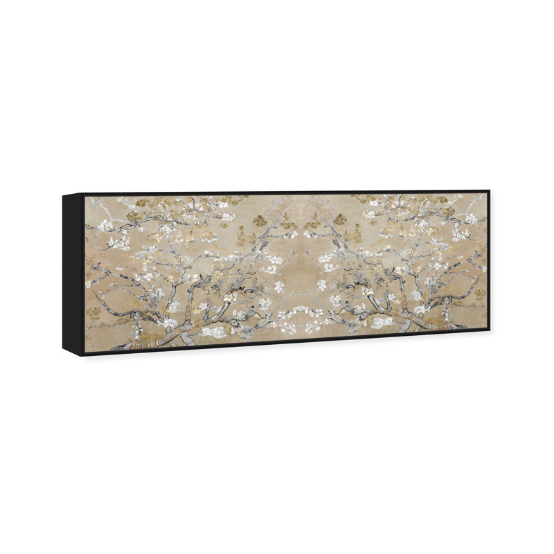 Vincent Van Gogh, art floral sur bois, Toile encadrée, Noir