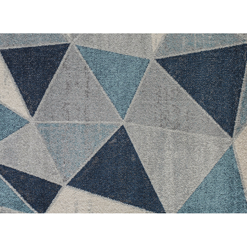 Tapis bleu indigo Kaia, Rectangle 5 pi x 7 pi