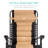 Danny-James Oversized Padded Zero Gravity Chair, Folding Outdoor Patio Recliner w/ Side Tray-12764343