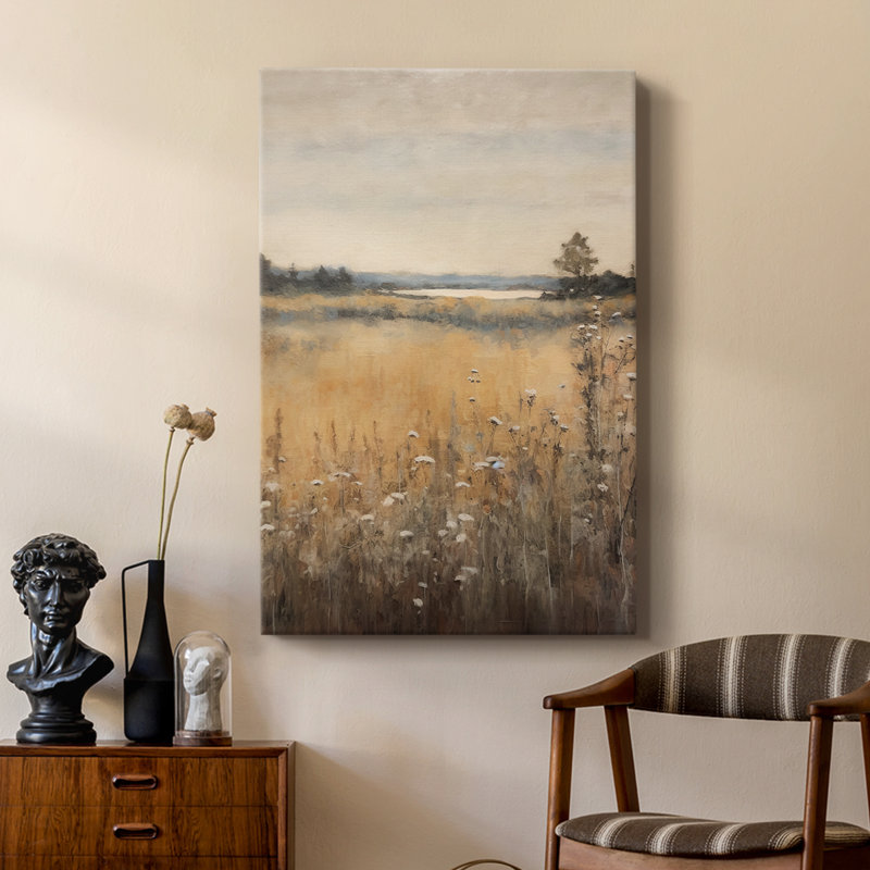 Paysage rétro XIXe - galerie Cavas sur mesure, H 12 po x l 8 po