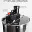 Extracteur électrique de miel en acier inoxydable 4 à 8 cadres