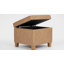 Repose-pieds de rangement carré capitonné Gamalier-42658935