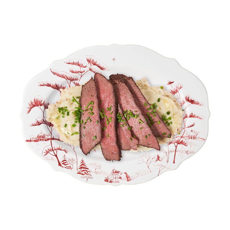 Country Estate 15" Platter, Ruby