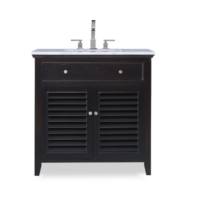 Louvered 36'' W Single Vanity