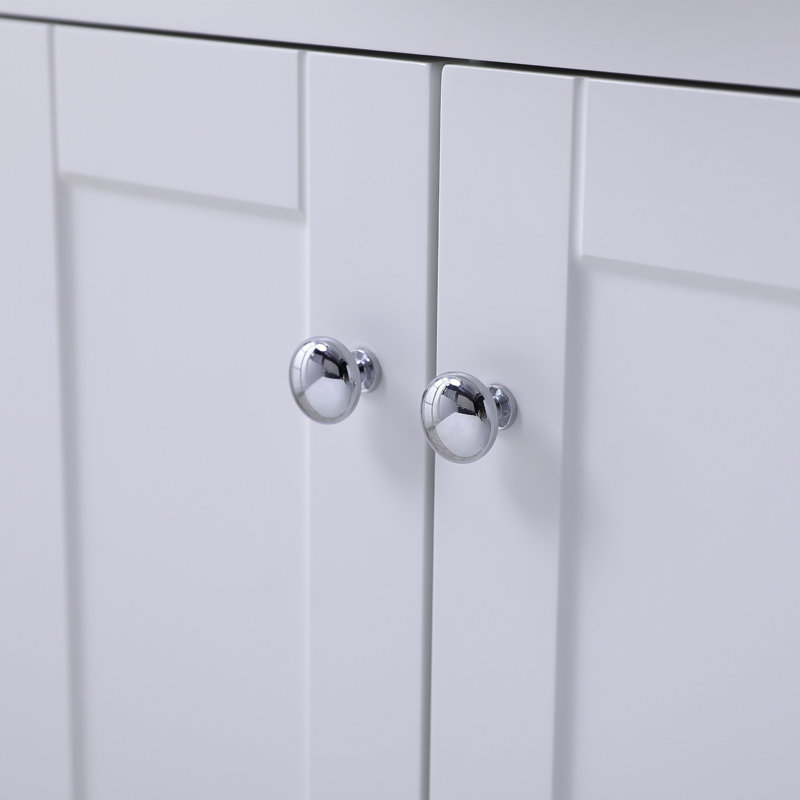 24" Modern Free-Standing White Single Bathroom Vanity
